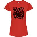 Black Unity Black Lives Matter Juneteenth Womens Petite Cut T-Shirt Red