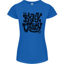 Black Unity Black Lives Matter Juneteenth Womens Petite Cut T-Shirt Royal Blue