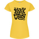 Black Unity Black Lives Matter Juneteenth Womens Petite Cut T-Shirt Yellow