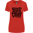 Black Unity Black Lives Matter Juneteenth Womens Wider Cut T-Shirt Red