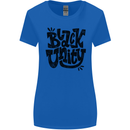 Black Unity Black Lives Matter Juneteenth Womens Wider Cut T-Shirt Royal Blue