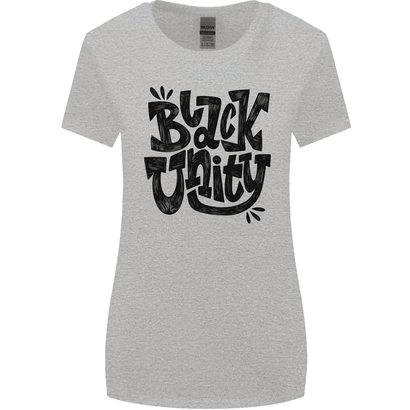 Black Unity Black Lives Matter Juneteenth Womens Wider Cut T-Shirt Sports Grey