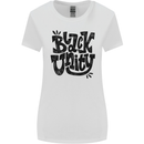 Black Unity Black Lives Matter Juneteenth Womens Wider Cut T-Shirt White