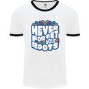 Never Forget Your Roots African Black Lives Matter Mens Ringer T-Shirt White/Black