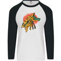 Anubis Ancient Egypt Egyption God Mythology Mens L/S Baseball T-Shirt White/Black