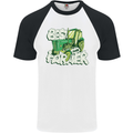 Best Farmer Ever Farming Fathers Day Mens S/S Baseball T-Shirt White/Black