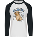 Shar Pei Anatomy Funny Dog Mens L/S Baseball T-Shirt White/Black