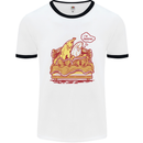 A Naked Banana Cold in Bed Mens Ringer T-Shirt White/Black