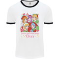 Anime A Girl Who Loves Elves Christmas Xmas Mens Ringer T-Shirt White/Black