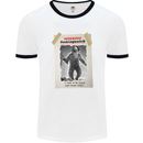 Santaquatch Christmas Bigfoot Xmas Sasquatch Mens Ringer T-Shirt White/Black