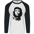 Che Guevara Silhouette Mens L/S Baseball T-Shirt White/Black