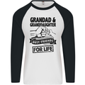 Grandad and Granddaughter Grandparent's Day Mens L/S Baseball T-Shirt White/Black
