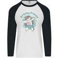 Birthday Princess Unicorn 4th 5th 6th 7th 8th Mens L/S Baseball T-Shirt White/Black