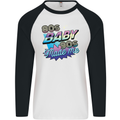 80s Baby 90s Made Me Music Pop Rock Mens L/S Baseball T-Shirt White/Black