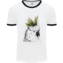 A Cockatoo Bird Mens Ringer T-Shirt White/Black