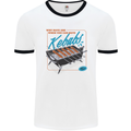 Abs Kebabs Funny Gym Overweight Fat Mens Ringer T-Shirt White/Black