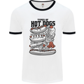 Types of Hot Dogs Funny Fast Food Mens Ringer T-Shirt White/Black