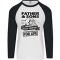 Father & Sons Best Friends for Life Mens L/S Baseball T-Shirt White/Black