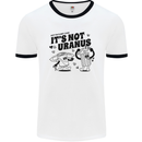 Funny Climate Change Its Not Uranus Mens Ringer T-Shirt White/Black