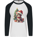 Cute Christmas With Presents and Tree Mens L/S Baseball T-Shirt White/Black