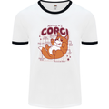 The Anatomy of a Corgi Dog Mens Ringer T-Shirt White/Black