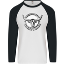 Longhorns is What I Like Cow Cattle Mens L/S Baseball T-Shirt White/Black