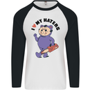 I Love My Haters Funny Halloween Mens L/S Baseball T-Shirt White/Black
