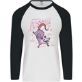 Possum Anatomy Mens L/S Baseball T-Shirt White/Black