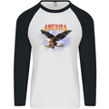 Eagle America Dreamer Soul Mens L/S Baseball T-Shirt White/Black