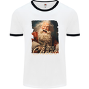 Spread Holiday Cheer Christmas Santa Xmas Mens Ringer T-Shirt White/Black