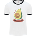 Mamacado New Baby Pregnancy Pregnant Mens Ringer T-Shirt White/Black