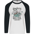 Skilful Sailor Kraken Sailor Mens L/S Baseball T-Shirt White/Black