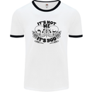 It's Not Me Anti Valentines Singles Day Skull Mens Ringer T-Shirt White/Black
