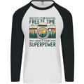 Freeze Time Photography Photographer Mens L/S Baseball T-Shirt White/Black