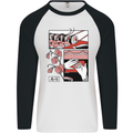 Sushi Mens L/S Baseball T-Shirt White/Black