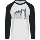 Robot Maintenance AI Futuristic SC-FI Mens L/S Baseball T-Shirt White/Black