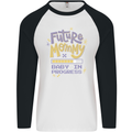 Future Mommy New Baby in Progress Pregnancy Mens L/S Baseball T-Shirt White/Black