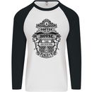 Coffee House Mens L/S Baseball T-Shirt White/Black