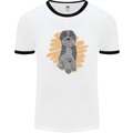 Aussie Doodle Mens Ringer T-Shirt White/Black