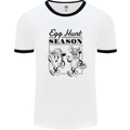 Easter Egg Hunt Season Mens Ringer T-Shirt White/Black