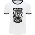 Anime Astronaut Spaceman Alien Mens Ringer T-Shirt White/Black