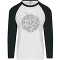 Goddess Shiva Hindu God Hinduism Religion Mens L/S Baseball T-Shirt White/Black