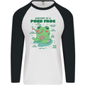 Anatomy of a Frog Funny Mens L/S Baseball T-Shirt White/Black