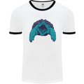 Alligator Snapping Turtle Mens Ringer T-Shirt White/Black