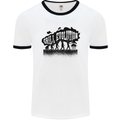 Grill Evolution Funny BBQ Braai Mens Ringer T-Shirt White/Black