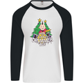 Christmas the Little Drummer Boy Funny Mens L/S Baseball T-Shirt White/Black