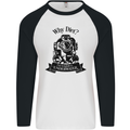 I'm Weightless Underwater Scuba Diving Mens L/S Baseball T-Shirt White/Black