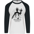 Noctiphobia Phobia of Night Halloween Mens L/S Baseball T-Shirt White/Black