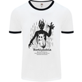 Noctiphobia Phobia of Night Halloween Mens Ringer T-Shirt White/Black