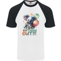 Birthday Cutie Koala 3rd 4th 5th 6th 7th 8th Mens S/S Baseball T-Shirt White/Black